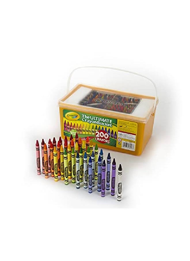 Crayola - Ultimate Crayon Bucket 200 Crayons Duplicates Of Favorite Colors Gift For Kids - Image 1