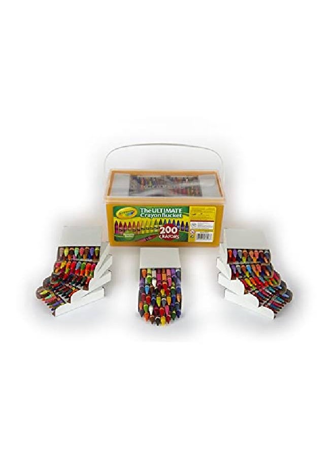 Crayola - Ultimate Crayon Bucket 200 Crayons Duplicates Of Favorite Colors Gift For Kids - Image 1