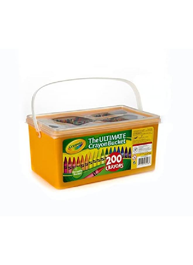 Crayola - Ultimate Crayon Bucket 200 Crayons Duplicates Of Favorite Colors Gift For Kids - Image 1