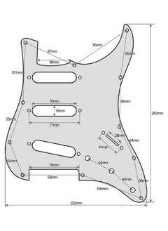 NIBEMINENT 11-Hole Electric Guitar Strat Pickguard  - Image 2