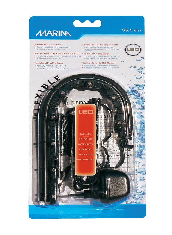 Marina LED Curtain Betta Aquarium Air Pump, 14-Inch, Red - Image 2