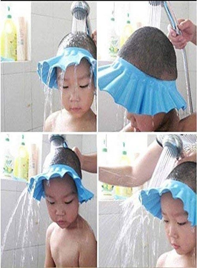 Dhruheer Baby Infant Kids Children Toddler Bath Shower Cap Wash Hair Ear Shield, Assorted Colors - Image 5