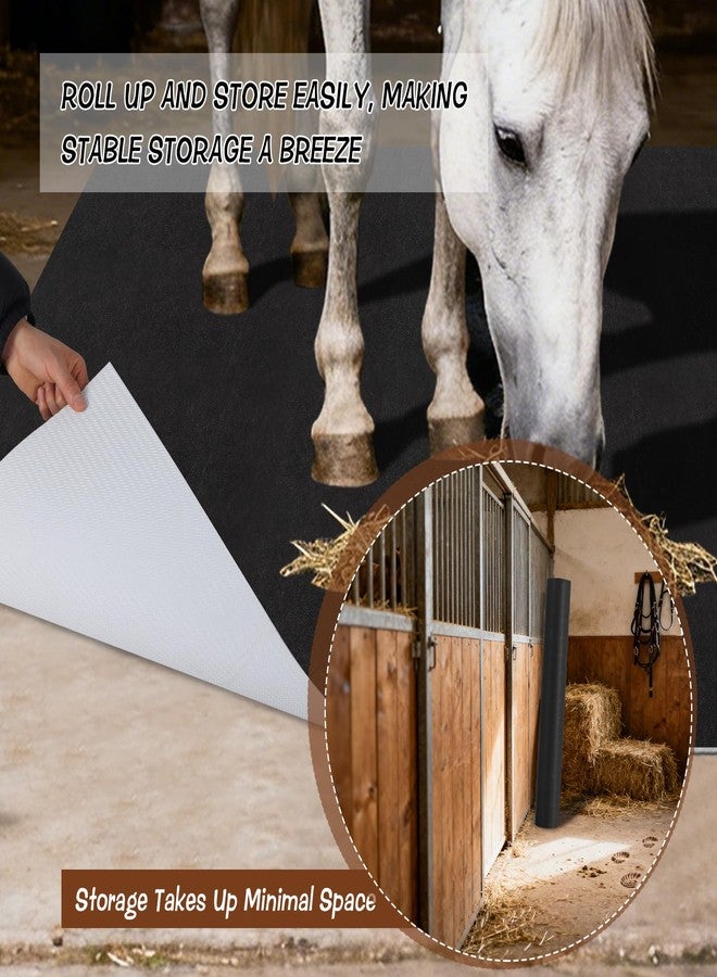 Wenceda 4x6 Ft Horse Stall Mat, Stable Mats for Horses with Shock Absorption & Cushioning Waterproof Non-Slip Flooring, Easy to Clean Mat for Stalls Farm Cattle Sheep Pig Shed Livestock Barn - Image 5