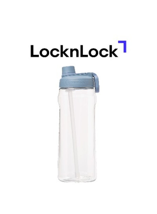 LocknLock زجاجة ماء لوكن لوك أكتيف سعة 2 لتر باللون الأزرق - متينة، سهلة الإمساك، مقاومة للتسرب مع حلقة إصبع مخفية - Image 1