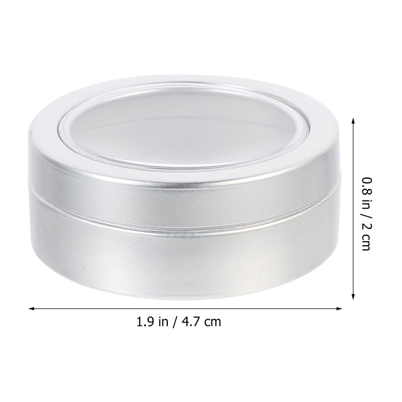12 Pcs Aluminum Storage Jars With Lids 45x18mm For Nail Sequins And Aromatherapy - Image 3
