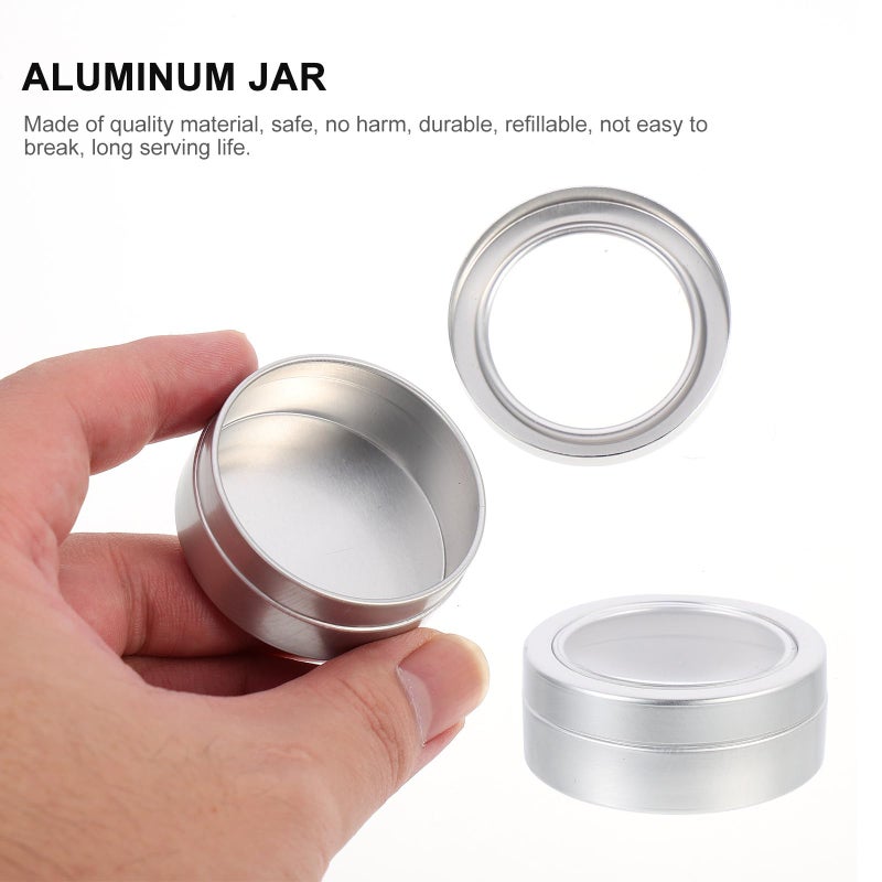 12 Pcs Aluminum Storage Jars With Lids 45x18mm For Nail Sequins And Aromatherapy - Image 4