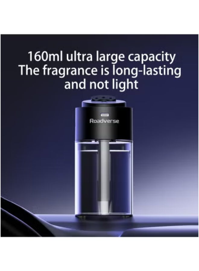 ROADVERSE Car Scent Diffuser & Natural Perfume Humidifier with Adjustable Aromatherapy – Smart Essential Oil Diffuser with Long-Lasting Fragrance & Starry Projector Lamp – USB Cool Mist Air Freshener for Car, Office, or Bedroom - Image 4