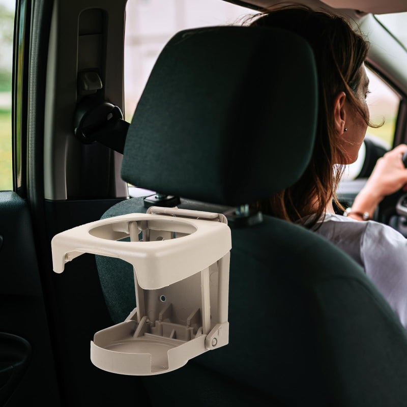 Foldable Plastic Car Cup Holder Organizer Expander Tray for Center Console and Door Storage - Image 5