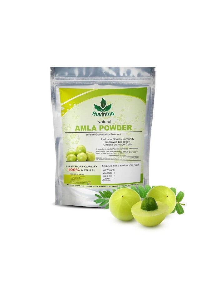 Havintha Amla Reetha Shikakai Bringraj & Hibiscus Powder For Hair - each 227 Grams (Combo Pack of 5) - Image 2