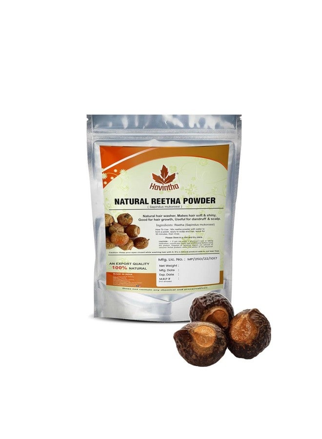 Havintha Amla Reetha Shikakai Bringraj & Hibiscus Powder For Hair - each 227 Grams (Combo Pack of 5) - Image 3