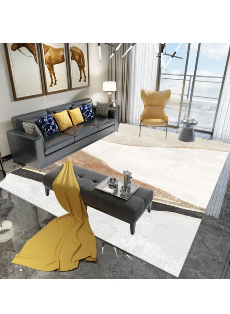 Sharpdo Area Rugs Modern Simple Short Pile Carpet Living Room Bedroom Rug Anti-slip Floor Carpet Home Decor 160 * 230CM  - Image 2