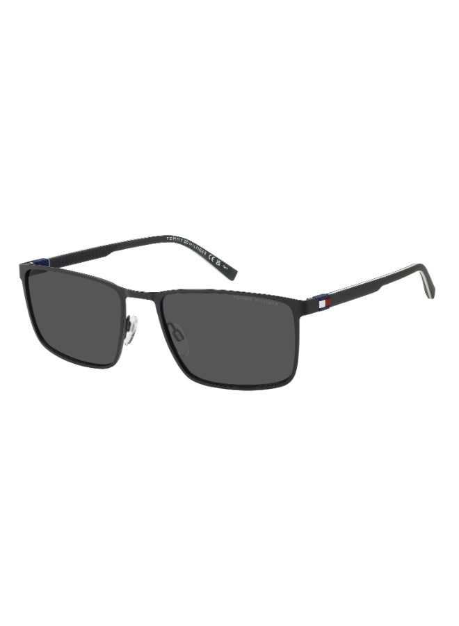 TOMMY HILFIGER TH 2319/S Sunglasses Black Rectangular - Image 1