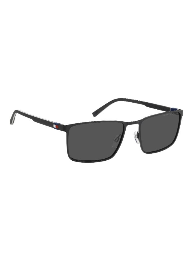 TOMMY HILFIGER TH 2319/S Sunglasses Black Rectangular - Image 2