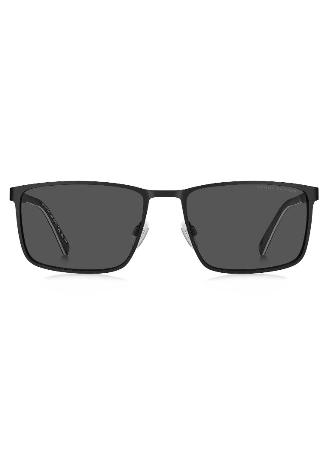 TOMMY HILFIGER TH 2319/S Sunglasses Black Rectangular - Image 3