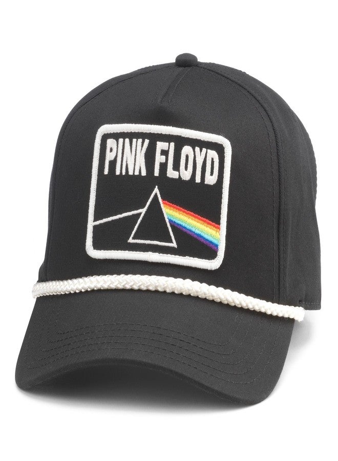 AMERICAN NEEDLE Pink Floyd Roscoe Adjustable Snapback Baseball Hat, Black (23008A-PFLOYD-BLK) - Image 1