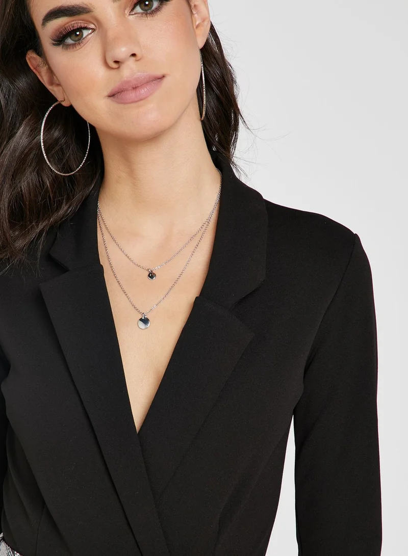 Missguided Wrap Blazer Bodysuit