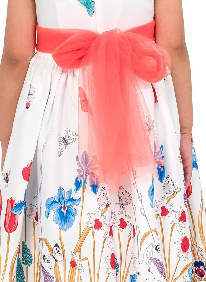 babyqlo Floral Print Party Dress