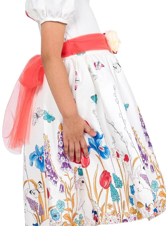 babyqlo Floral Print Party Dress