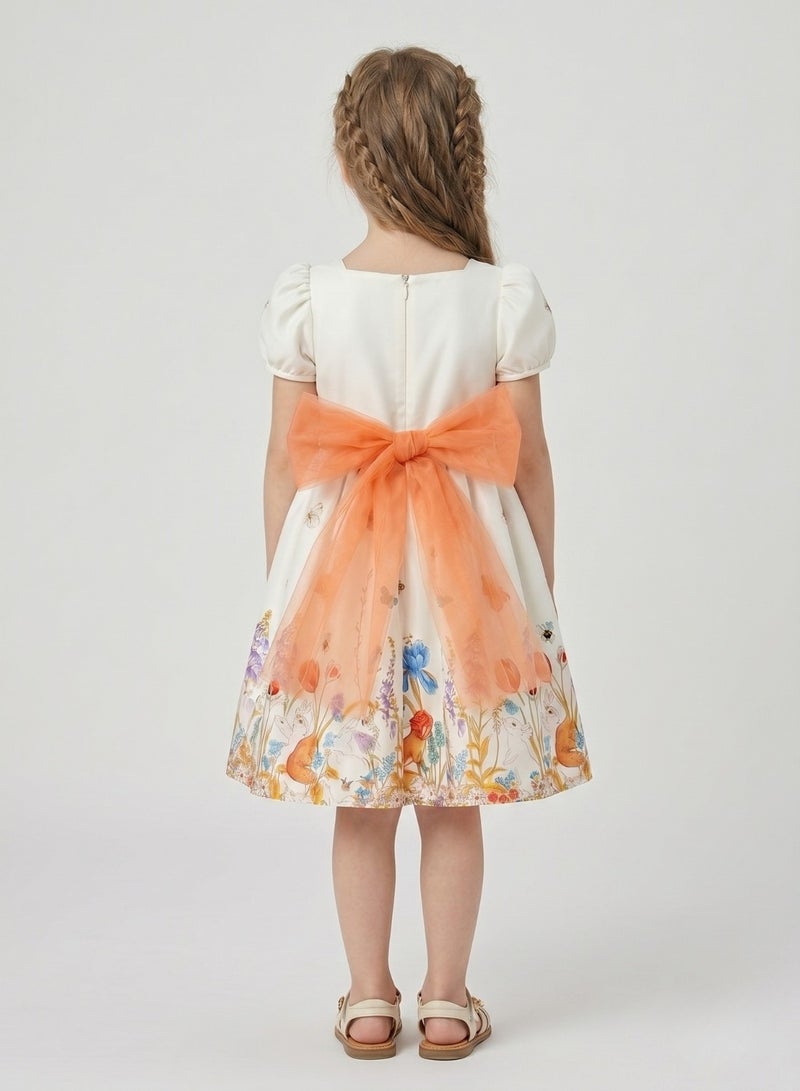 babyqlo Floral Print Party Dress - Image 2