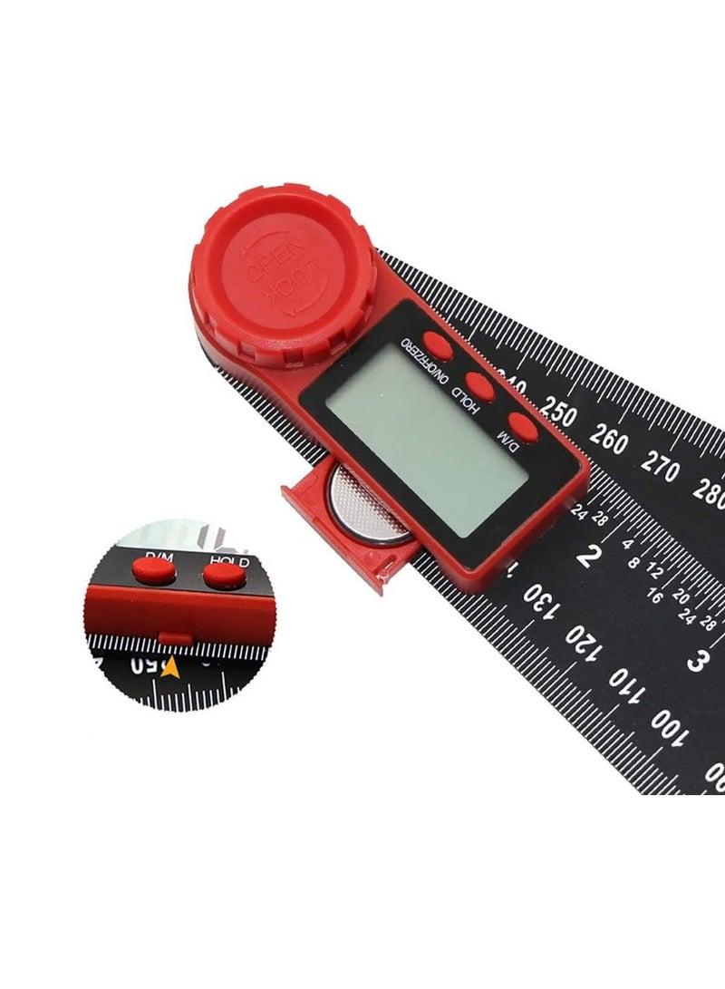 Digital Angle Finder Protractor, Digital Protractor, RStainless Steel Angle Measuring Tool with LCD Display for Carpenter/Woodworking(Battery Included) 360° Measurement - Image 5