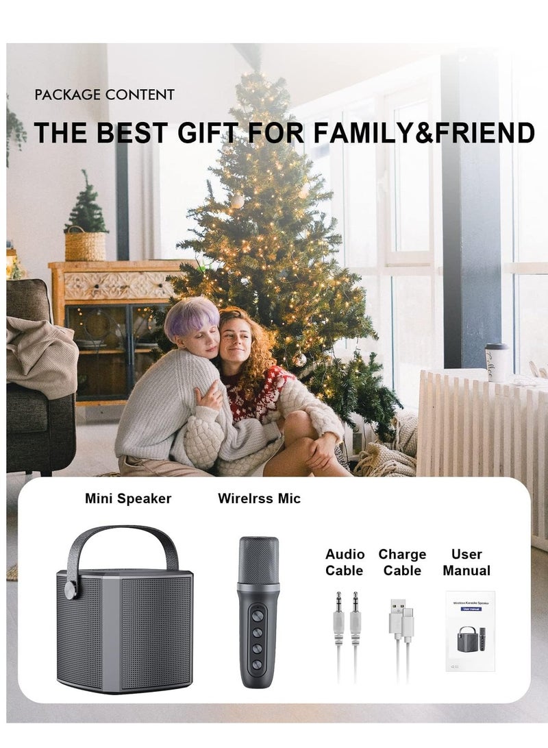 ELTRAZONE Karaoke Machine with UHF Wireless Microphones for Adults & Kids | Portable Bluetooth PA Speaker System | Supports Vocal Cut for Home Parties, Meetings, Weddings | Rechargeable, Loud Sound, and LED Light Effects | Perfect for Celebrations & Events - Image 4