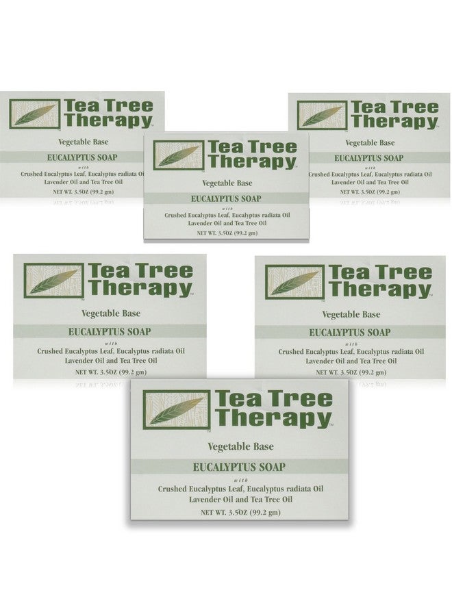 Tea Tree Therapy Vegetable Base Bar Soap Eucalyptus 6 Count - Image 2
