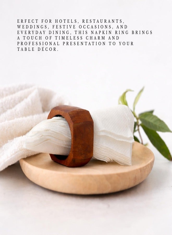 SHAFA IMPEX Classic Handmade Napkin Rings Set, Dining Table Holders for Everyday, Holiday, Christmas, Thanksgiving, Farmhouse Decor (Natural Wood Color, Set of 12) - Image 4