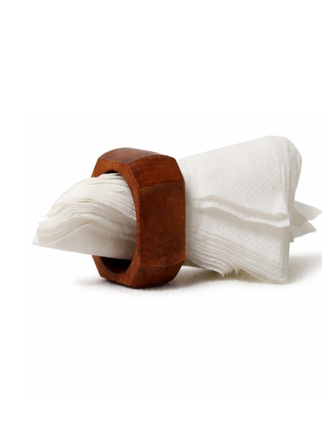 SHAFA IMPEX Classic Handmade Napkin Rings Set, Dining Table Holders for Everyday, Holiday, Christmas, Thanksgiving, Farmhouse Decor (Natural Wood Color, Set of 12) - Image 2
