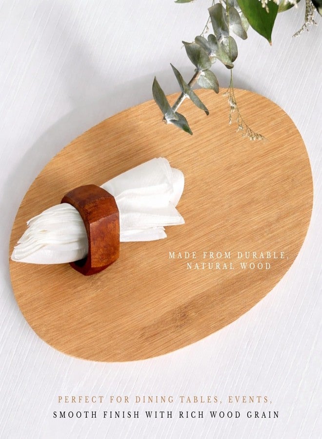 SHAFA IMPEX Classic Handmade Napkin Rings Set, Dining Table Holders for Everyday, Holiday, Christmas, Thanksgiving, Farmhouse Decor (Natural Wood Color, Set of 12) - Image 3