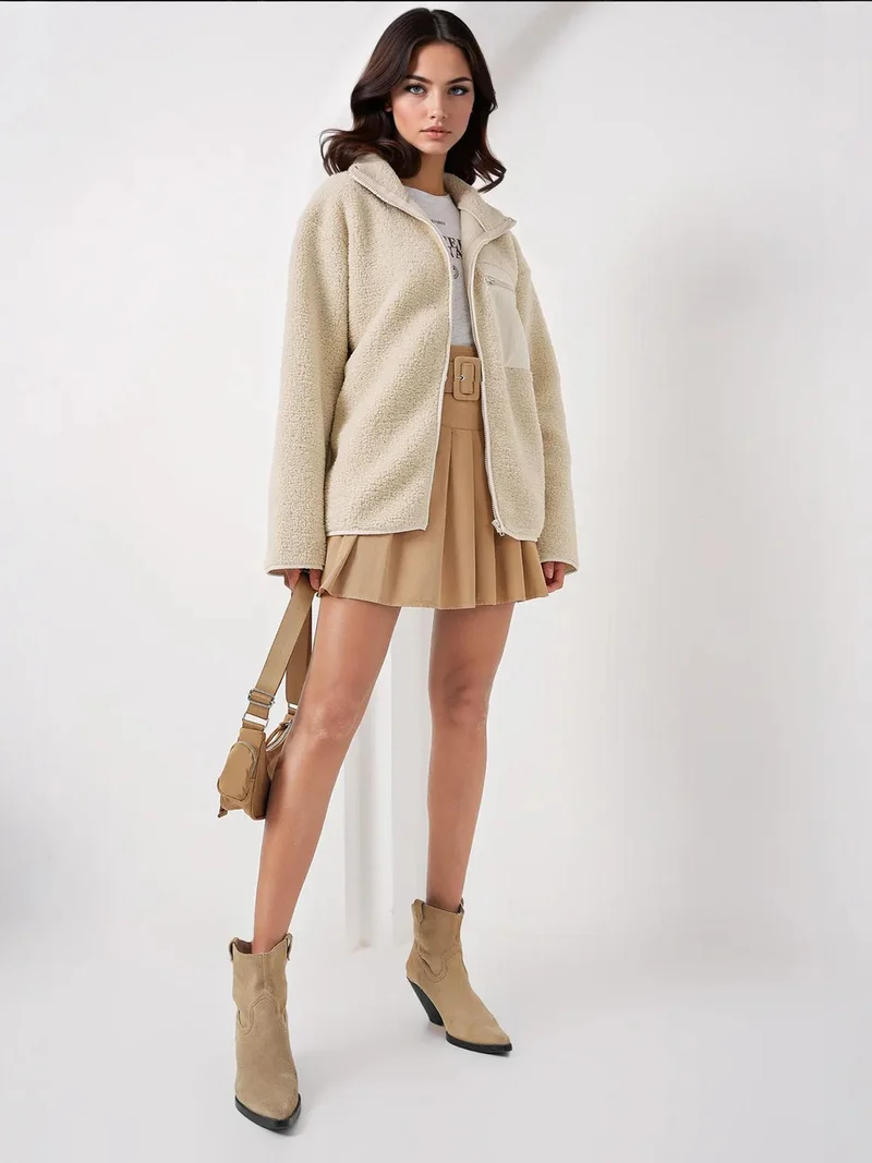 بيغ دارت معطف أفخم مفصل بجيوب كبيرة من