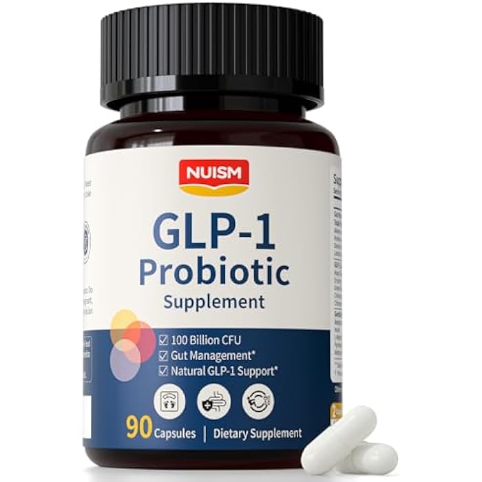 NUISM GLP-1 Supplement with Akkermansia Probiotic 100 Billion CFU–Hops & Eriocitrin for Appetite Control, Weight Women Men, Natural GLP 1 Activator for Metabolic Support Gut Health with Chromium & Cinnamon - Image 1