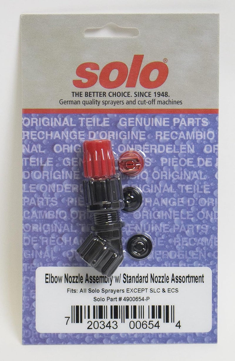 Solo 4900654-P Sprayer Elbow Nozzle Assembly Plus Standard Nozzle Assortment,Black - Image 3