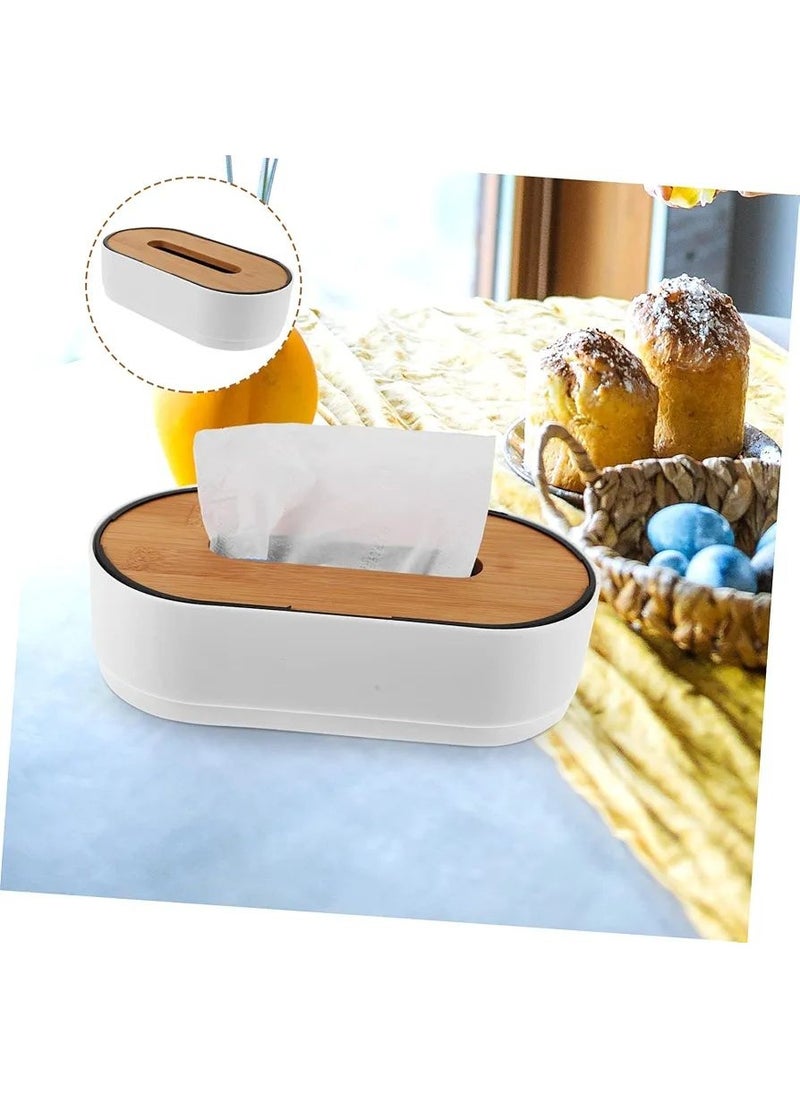 Generic oval plastic tissue box  - Image 1