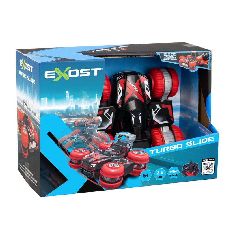 Exost Turbo Slide RC Stunt Car (2.4GHz, Red) - Image 1