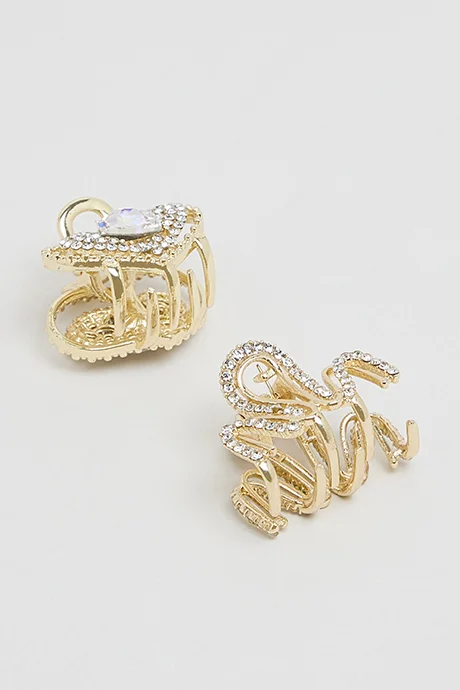 R&B 2 Piece Mini Claw Clips