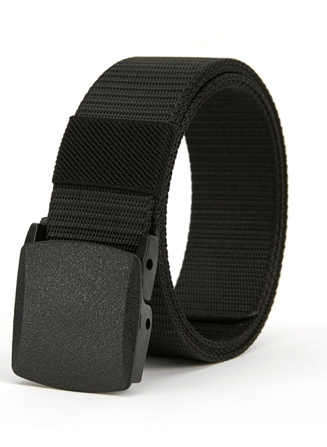 GUSGU Heavy-Duty Nylon Tactical Belt for Men 2 Pack, 125cm Military Webbing Canvas Work Belt with Plastic Buckle, Durable Outdoor Everyday Use Belt - Image 4