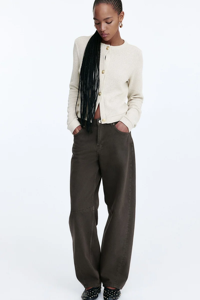 H&M Textured jersey cardigan