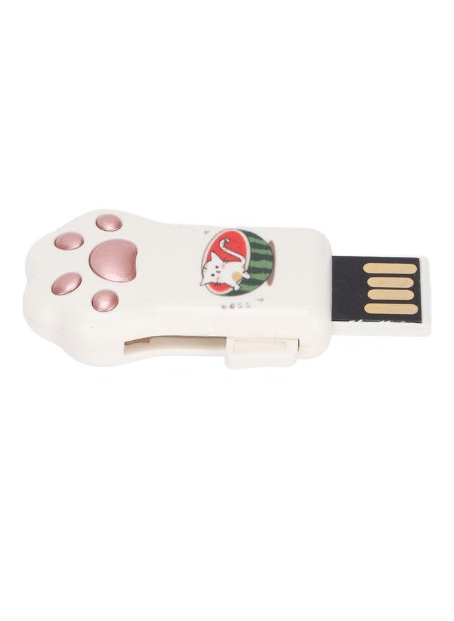 Thoraya Cute cartoon USB plastic cat claw USB personality creative mini gift USB rose gold watermelon cat claw 16GB  - Image 3
