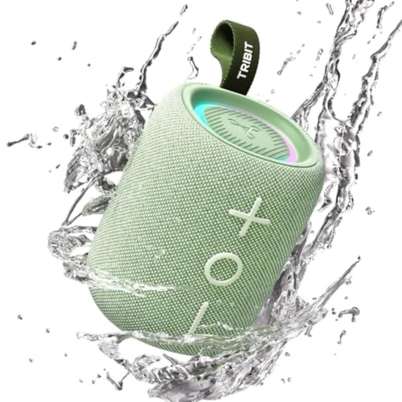 tooth Speaker StormBox Mini+, 12W Shower Speaker with 360° Sound, 12H Playtime, Custom EQ, BT5.4, IPX7 Waterproof, RGB Lights, Type-C, AAC/SBC, TWS, Portable for Camping/Backyard - Image 2