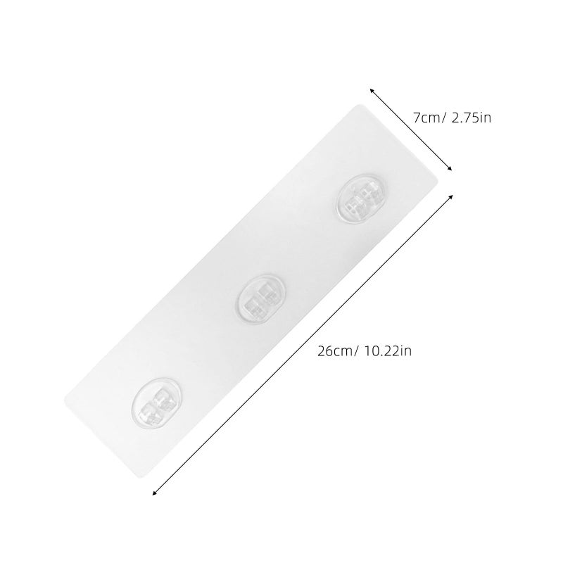 Strong No Drill Wall Mount Hooks 4pcs with 7x26cm Strips for Bathroom Kitchen Organization - Image 3