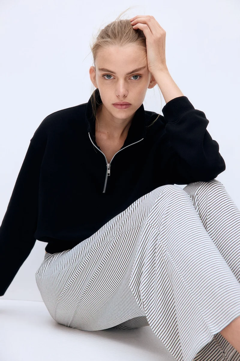 H&M Straight drawstring trousers