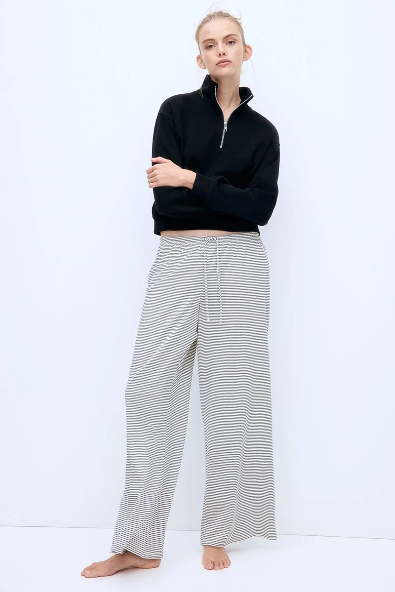 H&M Straight drawstring trousers