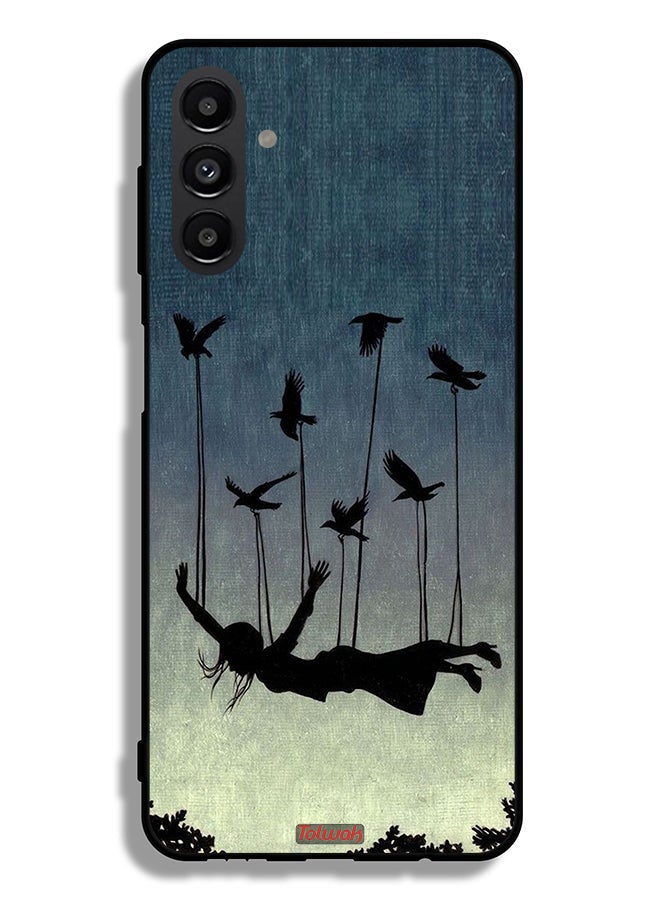 Tolwak Samsung Galaxy A13 5G Protective Case Cover Birds Holding Fallen Girl - Image 1