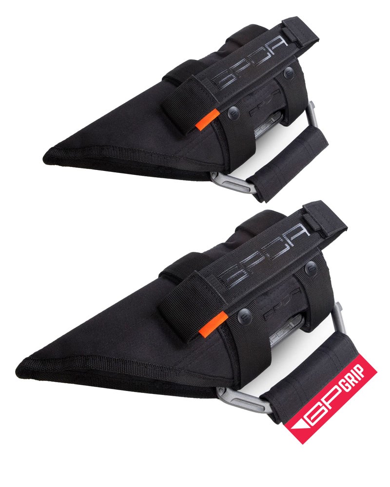 GPCA - GP Grip PRO Handle, Foldable Patented Aluminum Metal Grab Handles for Jeep Wrangler 4xe, JL, JT, JK, Sport, Sahara, Rubicon and Gladiator 4DR/2DR 2007-2023, 2 Packs, Aluminum - Image 1