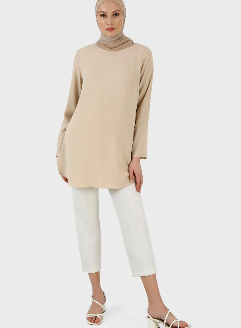 Refka by modanisa Round Neck Tunic