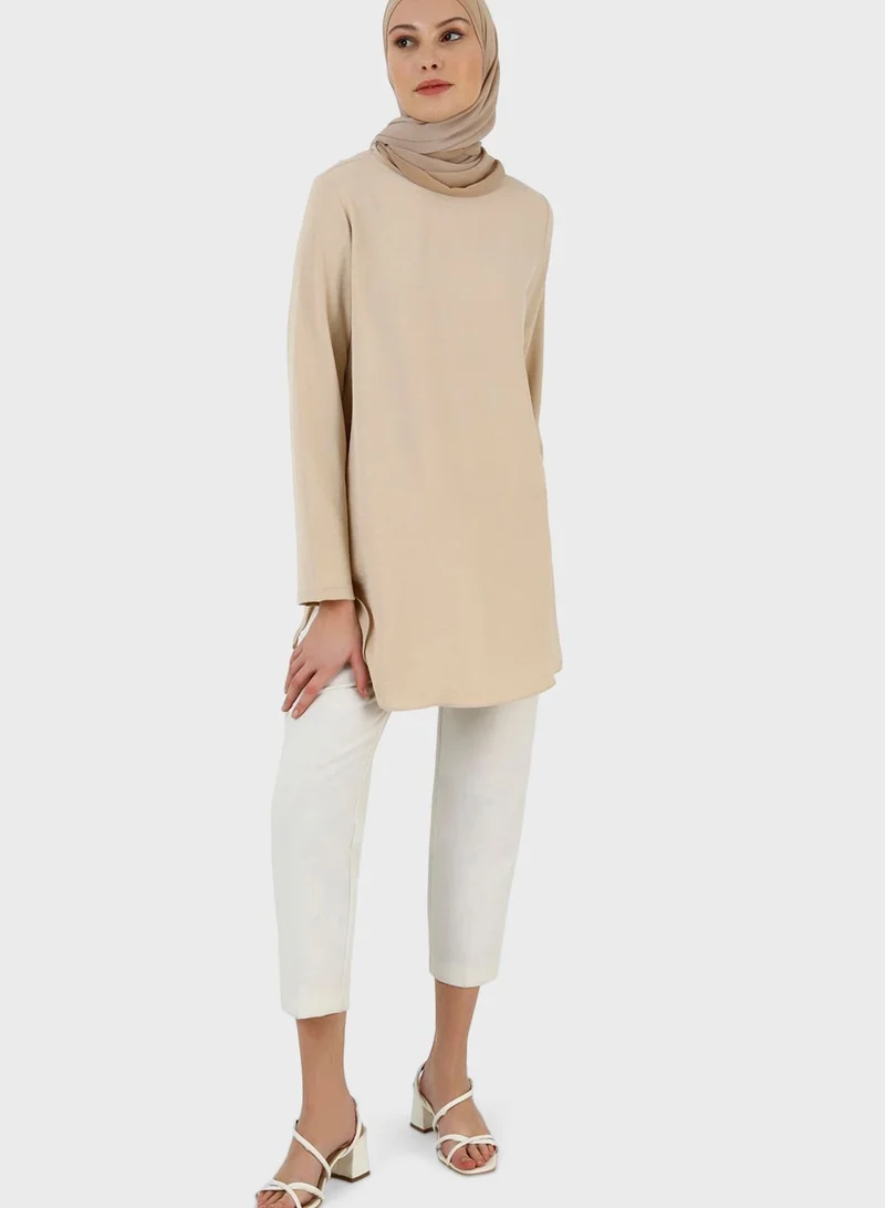 Refka by modanisa Round Neck Tunic