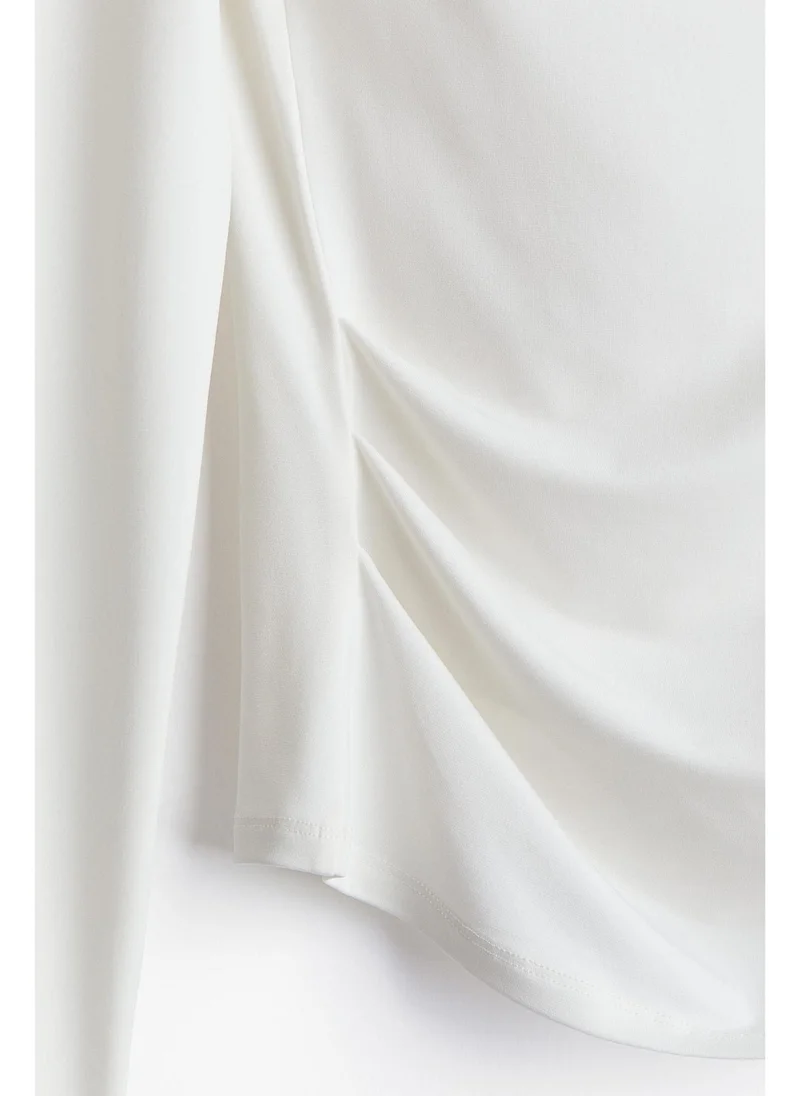 اتش اند ام Draped jersey top