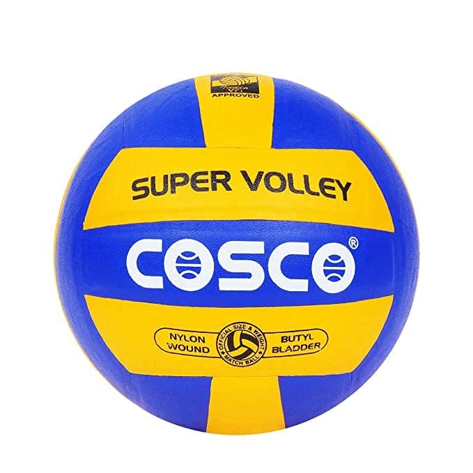 COSCO Leather Pasted Volleyball (Size 4), Multicolor - Image 2