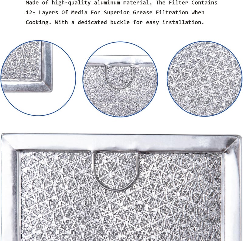 ChapLithe Grease Filter for LG Microwave LMV1683ST, LMV2031ST, LMV2031BD, LMHM2237ST, LMH2235ST, LMV1831ST, LMV1762ST, LMHM2017ST, LMH2016ST, LMV1680ST, Oven Filter Replacement 5230W1A012B.(2PACK) - Image 3