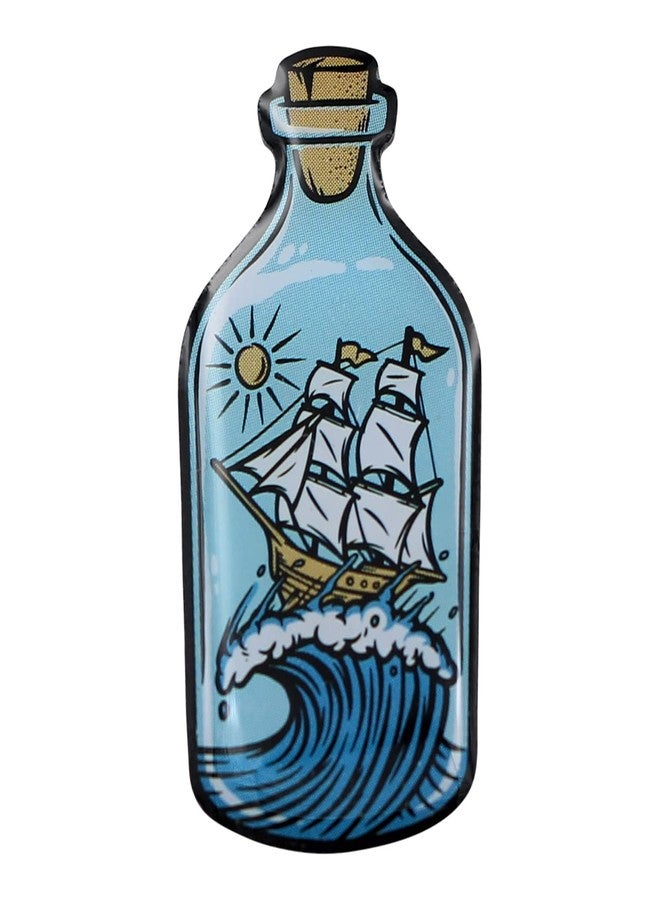 REAL SIC - Ship in a Bottle Enamel Pin - Sailing, Ocean, Nautical Lapel Pin for Hats, Jackets, Backpacks and Bags - Image 1